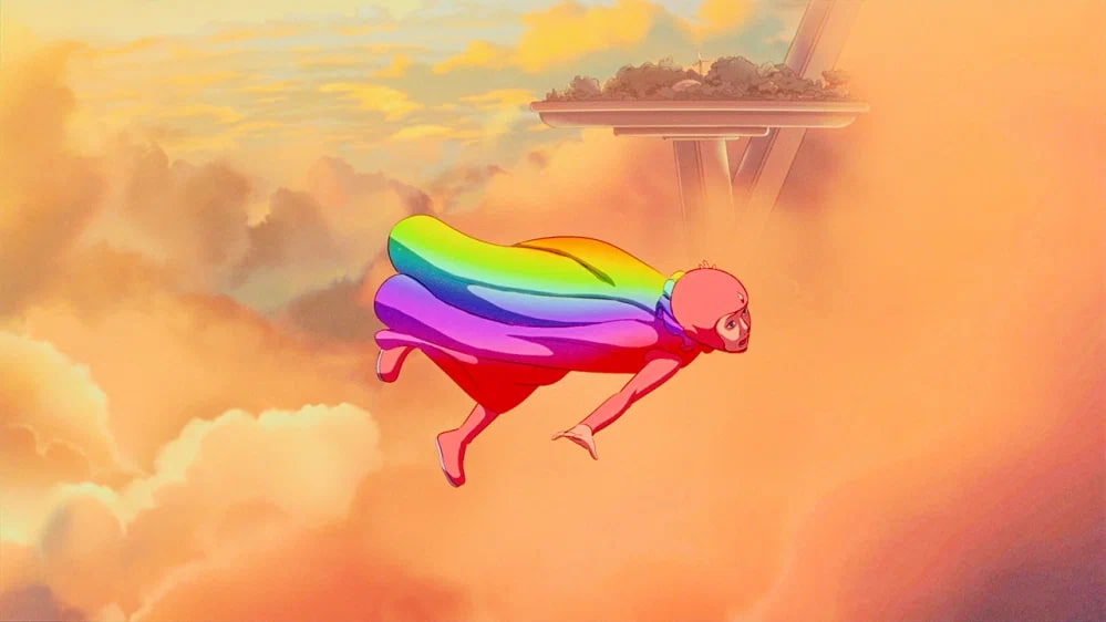 Соавтор сценария и продюсер мультфильма Феликс де Живри сказал режиссёру Уго Бьенвеню, что радуга по-испански будет «arcoiris». Отсюда возникли и имена главные героев, Арко и Айрис