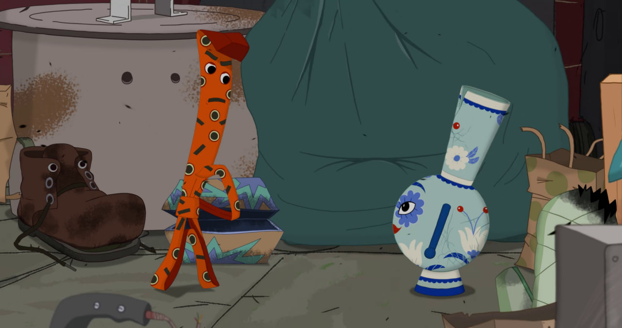 Кадр из мультфильма «На выброс»