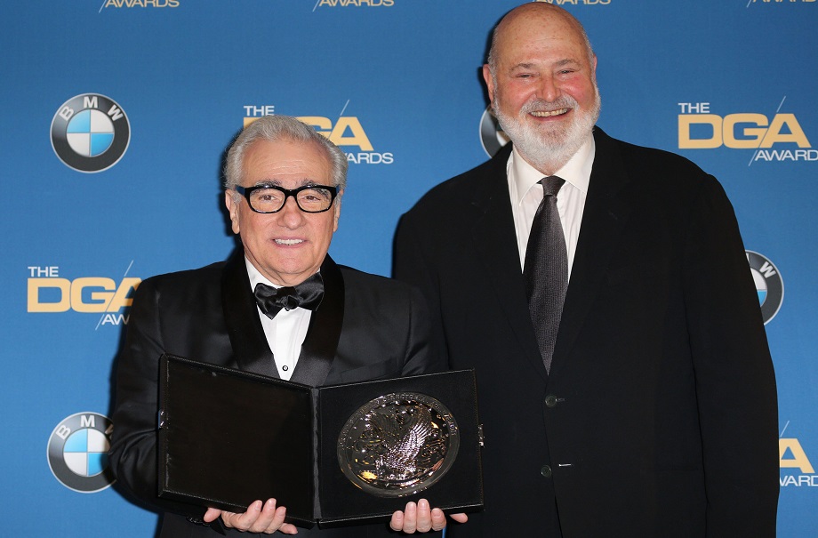 Мартин Скорсезе и Роб Райнер в пресс-руме на церемонии вручения премии Гильдии режиссёров Америки в 2014 году / Источник: Legion-Media