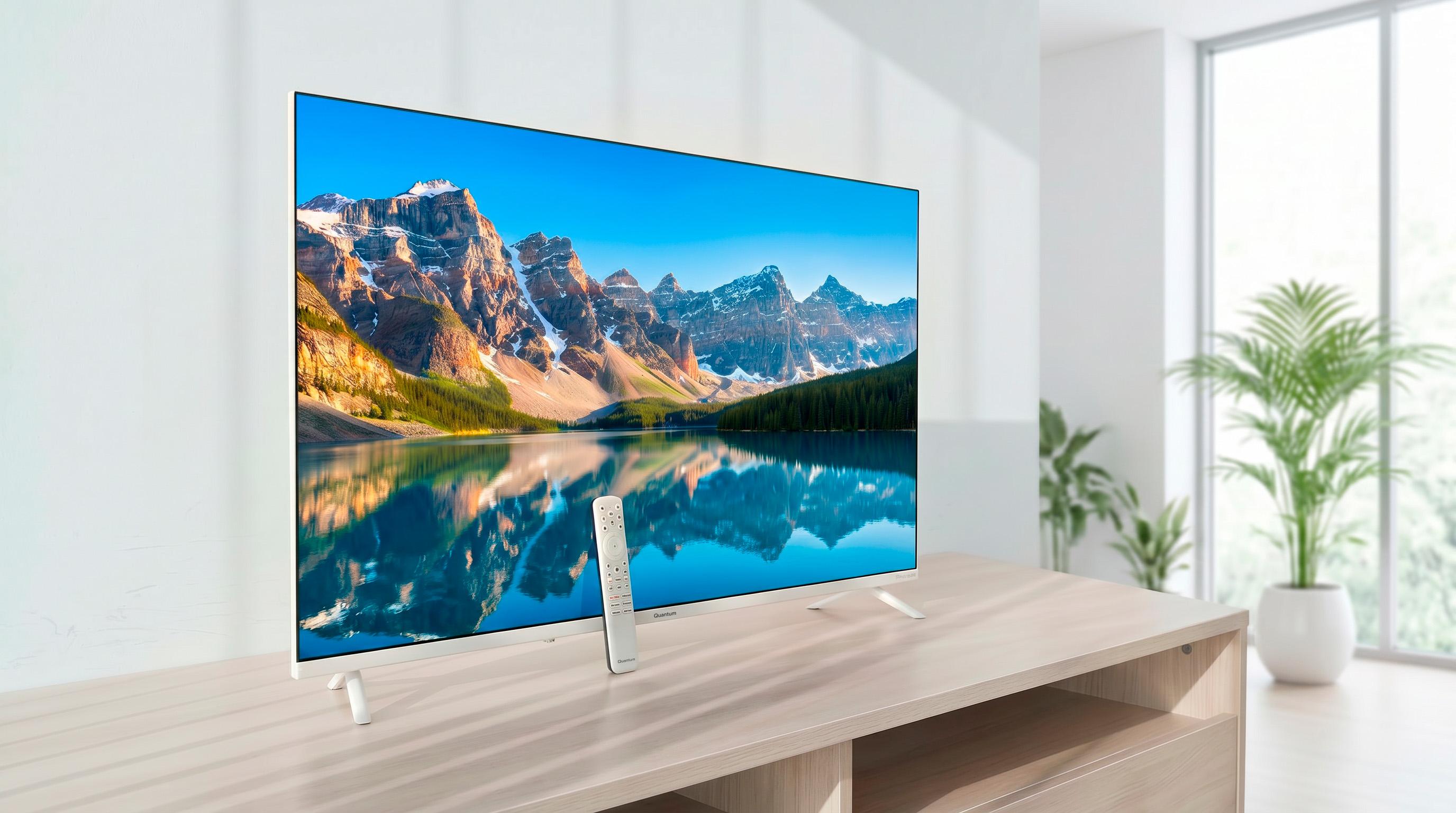 Quantum 43U6WQ: белый телевизор, который хочется иметь дома